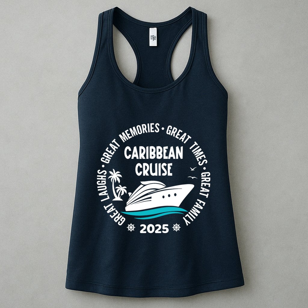 Caribbean Cruise 2025 Vacation Trip Matching Family Group Womens Tank Top