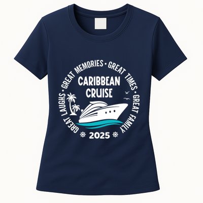 Caribbean Cruise 2025 Vacation Trip Matching Family Group Womens T-Shirt