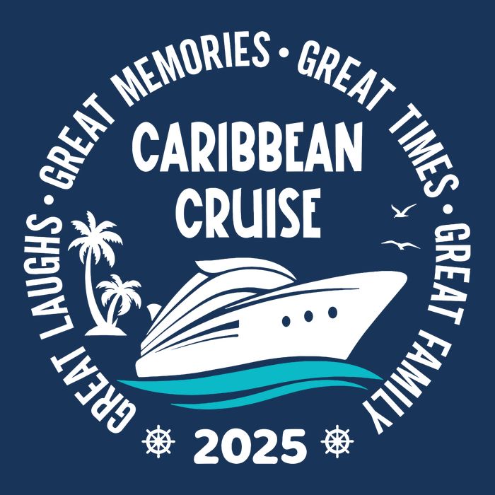 Caribbean Cruise 2025 Vacation Trip Matching Family Group Zip Tote Bag
