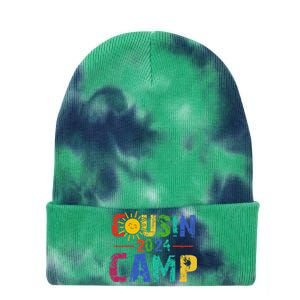 Cousin Camp 2024 Summer Family Vacation Tie Dye 12in Knit Beanie