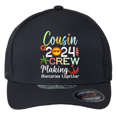 Cousin Crew 2024 Summer Vacation Beach Family Trips Matching Flexfit Unipanel Trucker Cap