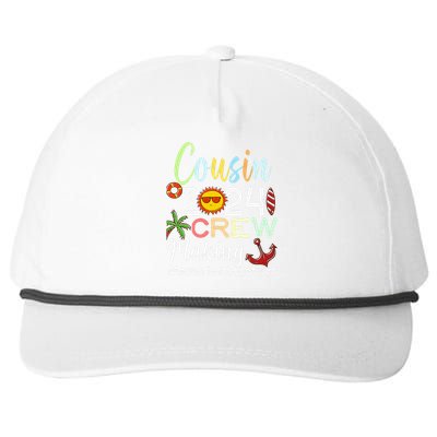 Cousin Crew 2024 Summer Vacation Beach Family Trips Matching Snapback Five-Panel Rope Hat