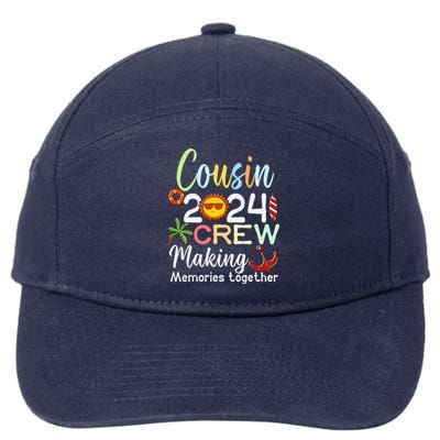 Cousin Crew 2024 Summer Vacation Beach Family Trips Matching 7-Panel Snapback Hat