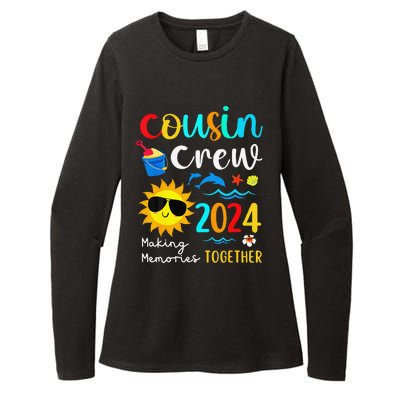 Cousin Crew 2024 Summer Vacation Beach Family Trips Matching Womens CVC Long Sleeve Shirt