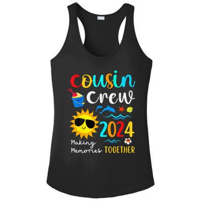 Cousin Crew 2024 Summer Vacation Beach Family Trips Matching Ladies PosiCharge Competitor Racerback Tank