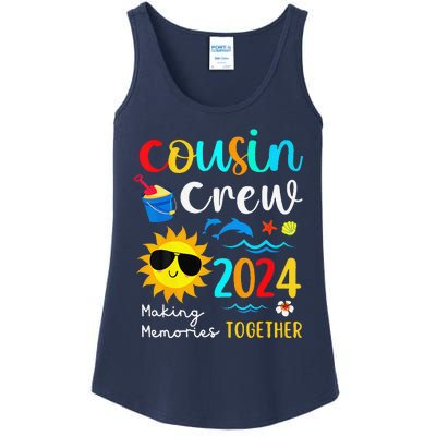 Cousin Crew 2024 Summer Vacation Beach Family Trips Matching Ladies Essential Tank