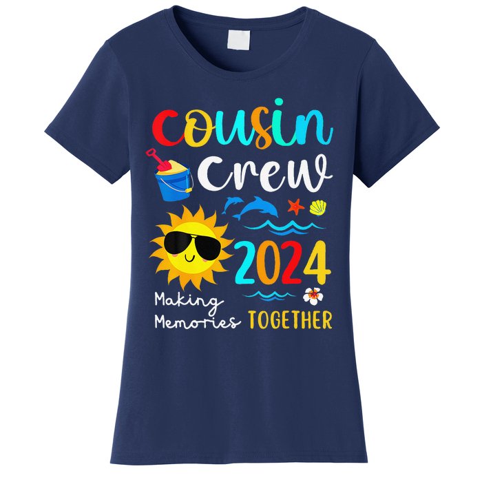 Cousin Crew 2024 Summer Vacation Beach Family Trips Matching Women's T-Shirt