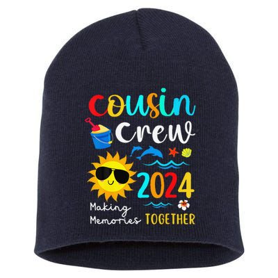 Cousin Crew 2024 Summer Vacation Beach Family Trips Matching Short Acrylic Beanie