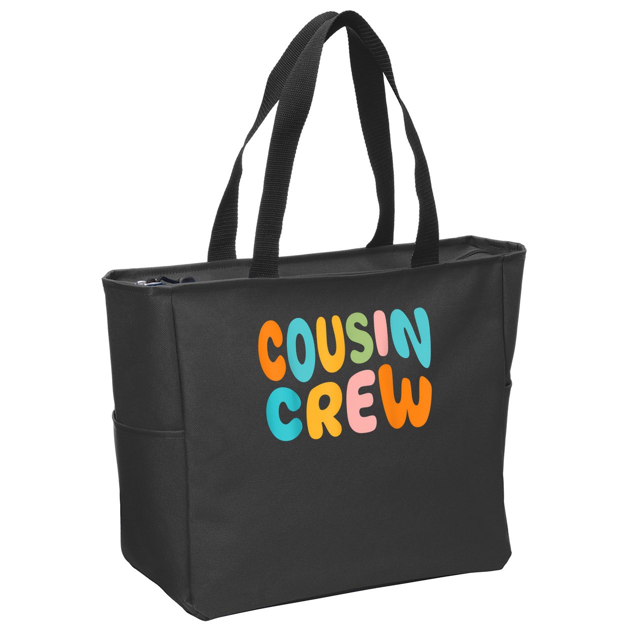 Cousin Crew 2025 Vacation Family Girl  Zip Tote Bag