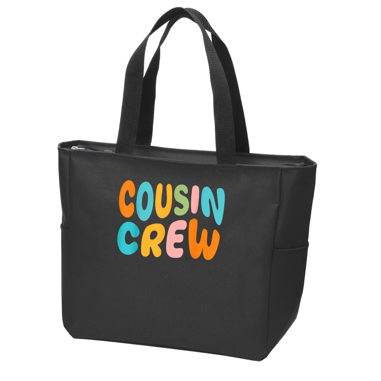 Cousin Crew 2025 Vacation Family Girl  Zip Tote Bag