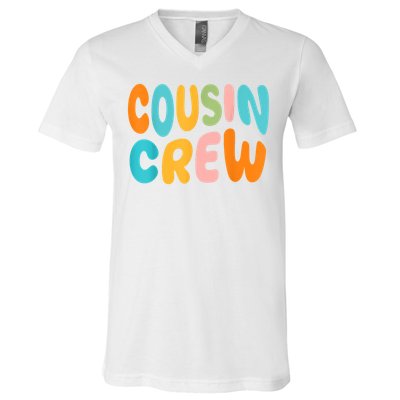 Cousin Crew 2025 Vacation Family Girl  V-Neck T-Shirt