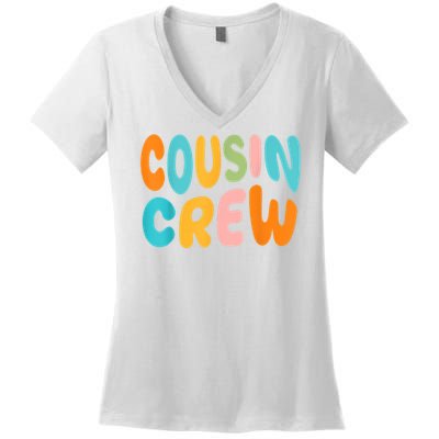 Cousin Crew 2025 Vacation Family Girl  Women's V-Neck T-Shirt