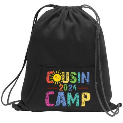 Cousin Camp 2024 Family Vacation Summer Camping Crew Cute Sweatshirt Cinch Pack Bag