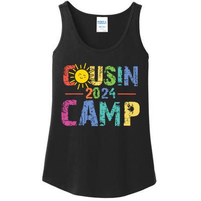 Cousin Camp 2024 Family Vacation Summer Camping Crew Cute Ladies Essential Tank