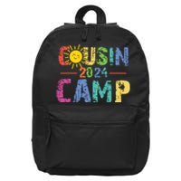 Cousin Camp 2024 Family Vacation Summer Camping Crew Cute 16 in Basic Backpack