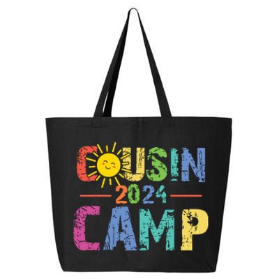 Cousin Camp 2024 Family Vacation Summer Camping Crew Cute 25L Jumbo Tote