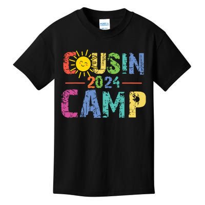 Cousin Camp 2024 Family Vacation Summer Camping Crew Cute Kids T-Shirt