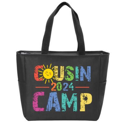 Cousin Camp 2024 Family Vacation Summer Camping Crew Cute Zip Tote Bag