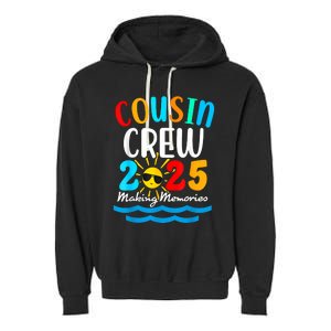 Cousin Crew 2025 Summer Vacation Beach Family Trips Matching Garment-Dyed Fleece Hoodie