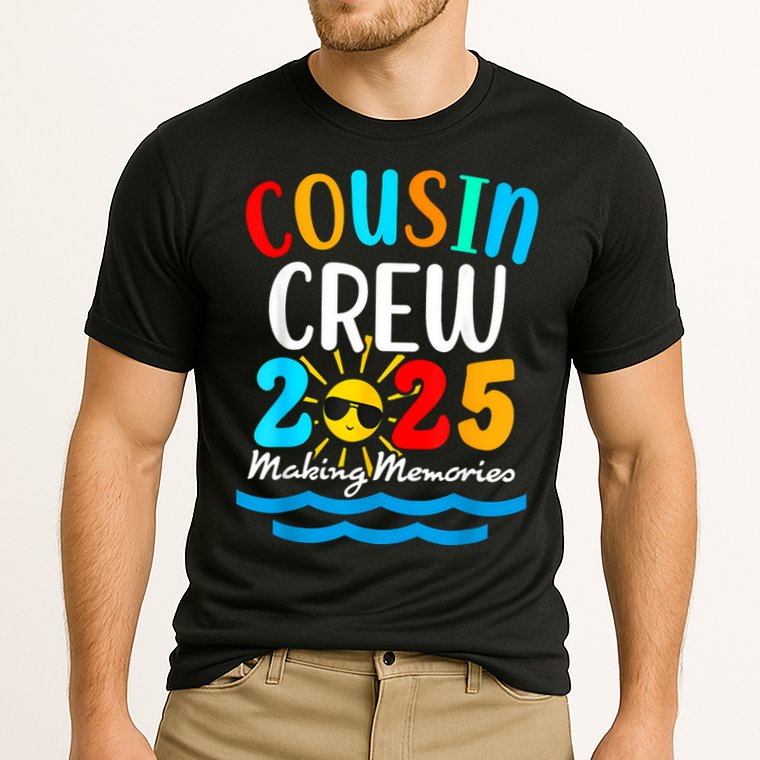 Cousin Crew 2025 Summer Vacation Beach Family Trips Matching Performance Shirt