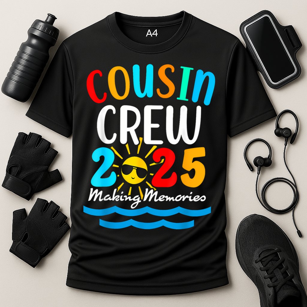 Cousin Crew 2025 Summer Vacation Beach Family Trips Matching Performance Shirt