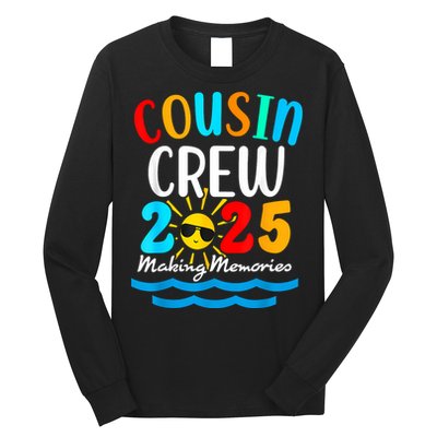 Cousin Crew 2025 Summer Vacation Beach Family Trips Matching Long Sleeve Shirt