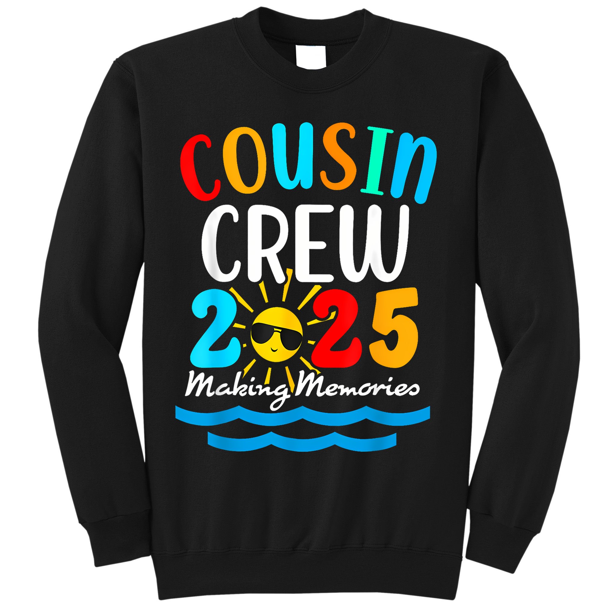 Cousin Crew 2025 Summer Vacation Beach Family Trips Matching Sweatshirt