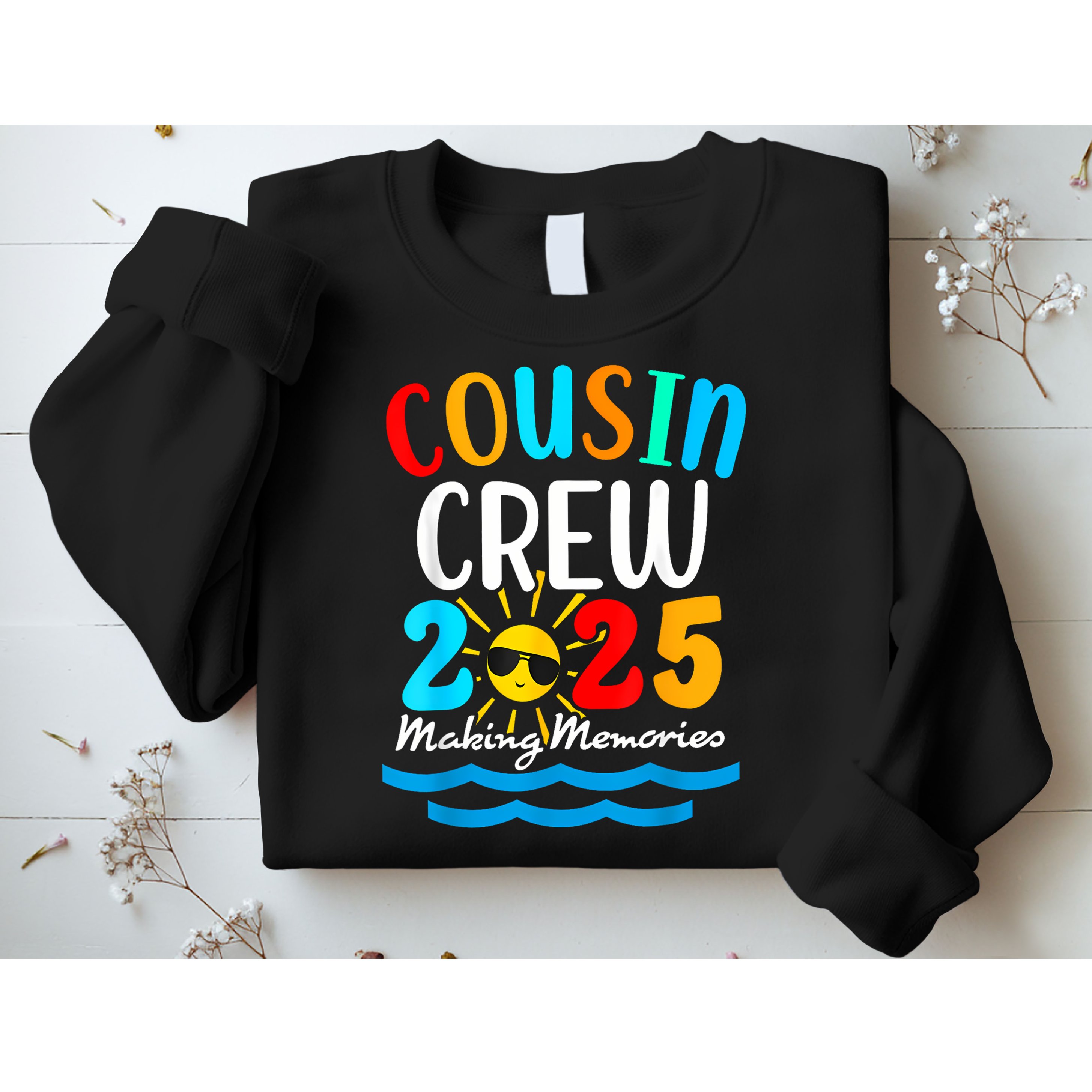 Cousin Crew 2025 Summer Vacation Beach Family Trips Matching Sweatshirt