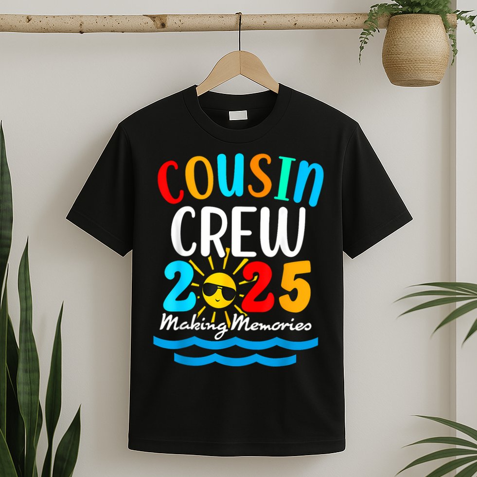 Cousin Crew 2025 Summer Vacation Beach Family Trips Matching T-Shirt