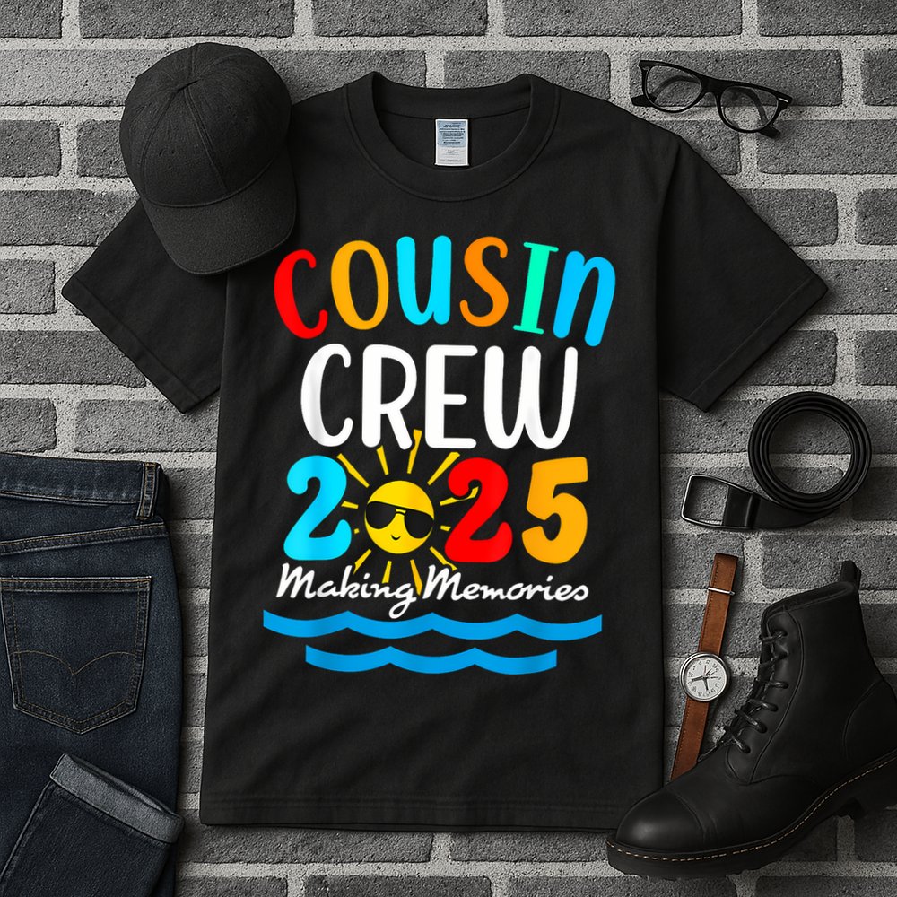 Cousin Crew 2025 Summer Vacation Beach Family Trips Matching Tall T-Shirt