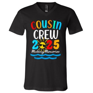 Cousin Crew 2025 Summer Vacation Beach Family Trips Matching V-Neck T-Shirt