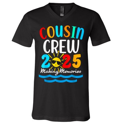 Cousin Crew 2025 Summer Vacation Beach Family Trips Matching V-Neck T-Shirt