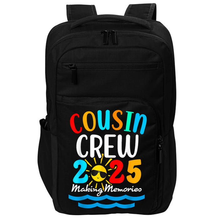 Cousin Crew 2025 Summer Vacation Beach Family Trips Matching Impact Tech Backpack