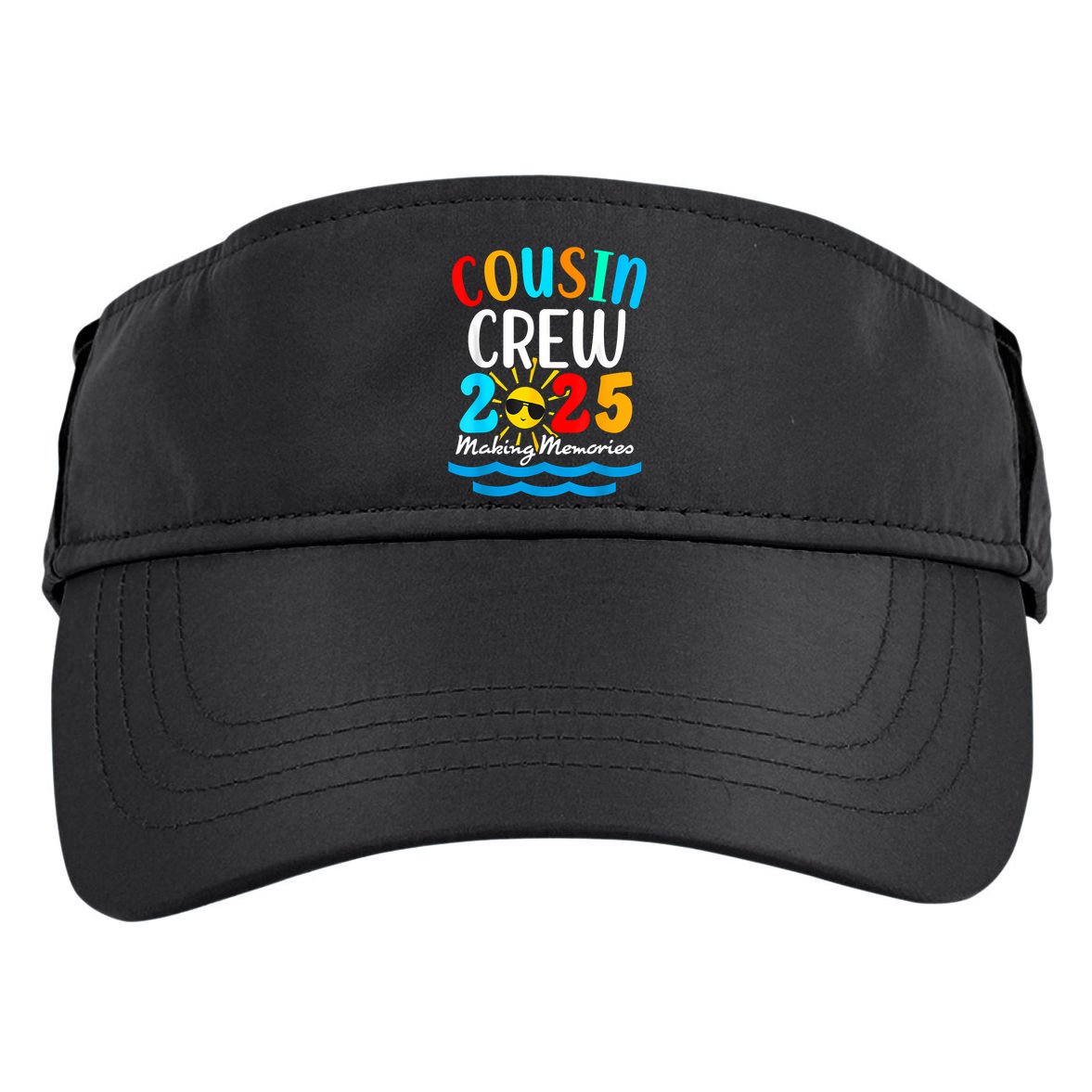 Cousin Crew 2025 Summer Vacation Beach Family Trips Matching Adult Drive Performance Visor