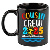 Cousin Crew 2025 Summer Vacation Beach Family Trips Matching 11oz C Handle Ceramic Mug