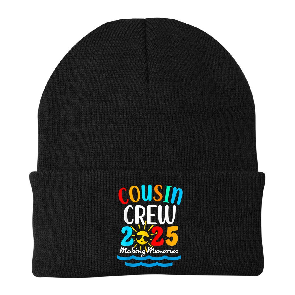 Cousin Crew 2025 Summer Vacation Beach Family Trips Matching Beanie