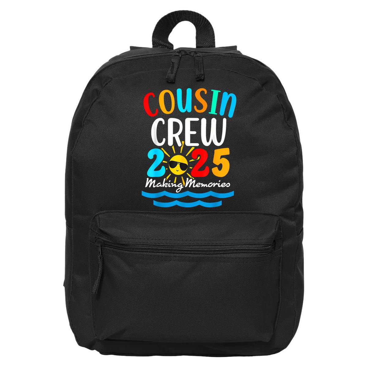 Cousin Crew 2025 Summer Vacation Beach Family Trips Matching 16 in Basic Backpack