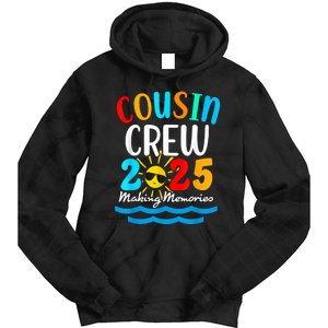 Cousin Crew 2025 Summer Vacation Beach Family Trips Matching Tie Dye Hoodie