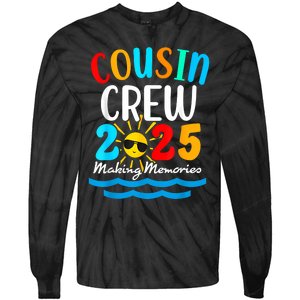 Cousin Crew 2025 Summer Vacation Beach Family Trips Matching Tie-Dye Long Sleeve Shirt