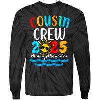 Cousin Crew 2025 Summer Vacation Beach Family Trips Matching Tie-Dye Long Sleeve Shirt