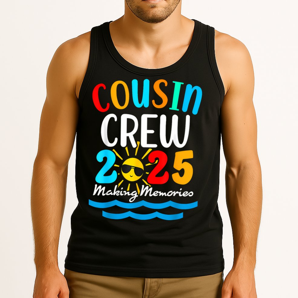 Cousin Crew 2025 Summer Vacation Beach Family Trips Matching Tank Top