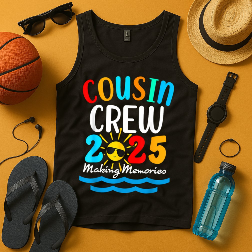 Cousin Crew 2025 Summer Vacation Beach Family Trips Matching Tank Top