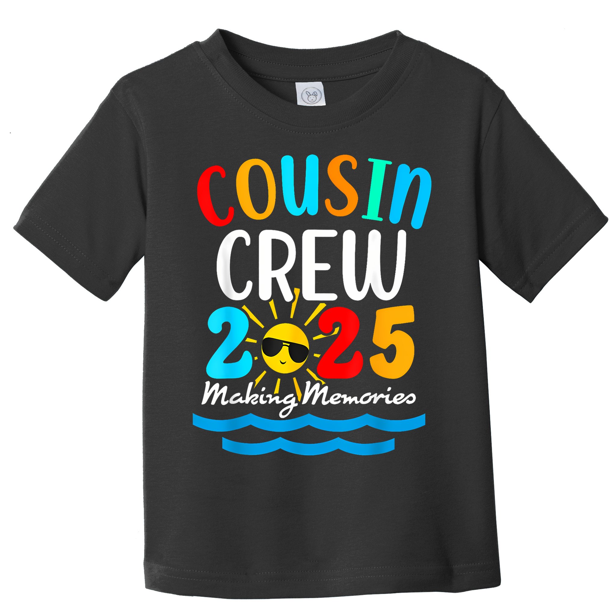 Cousin Crew 2025 Summer Vacation Beach Family Trips Matching Toddler T-Shirt
