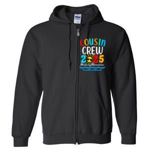 Cousin Crew 2025 Summer Vacation Beach Family Trips Matching Full Zip Hoodie