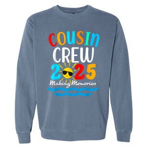 Cousin Crew 2025 Summer Vacation Beach Family Trips Matching Garment-Dyed Sweatshirt