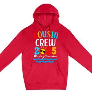 Cousin Crew 2025 Summer Vacation Beach Family Trips Matching Premium Pullover Hoodie