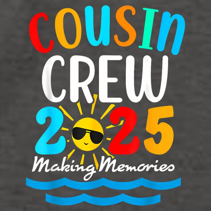 Cousin Crew 2025 Summer Vacation Beach Family Trips Matching Vector Backpack