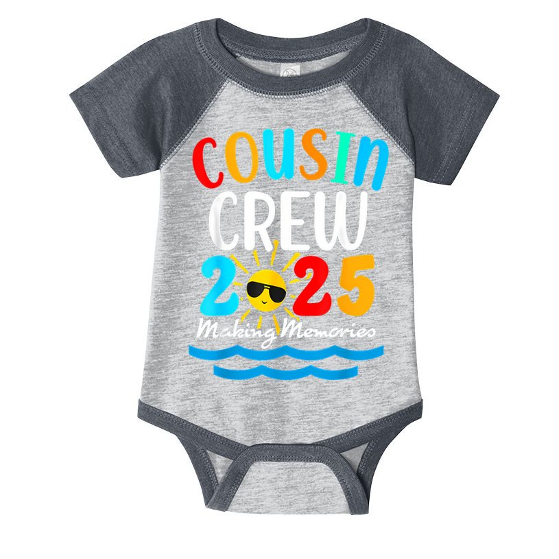 Cousin Crew 2025 Summer Vacation Beach Family Trips Matching Infant Baby Jersey Bodysuit