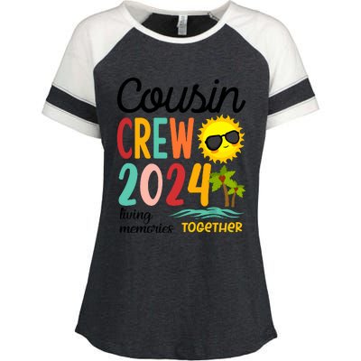 Cousin Crew 2024 Living Memories Together Enza Ladies Jersey Colorblock Tee