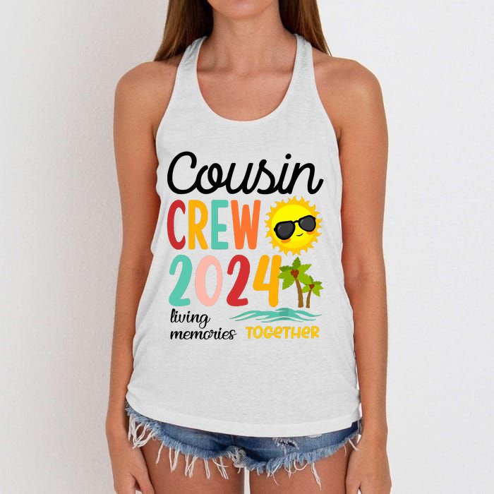 Cousin Crew 2024 Living Memories Together Women's Knotted Racerback Tank